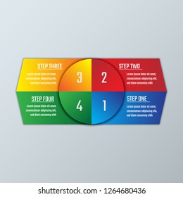 infographics design template can be used for workflow layout, diagram,  steps or processes. eps 10
