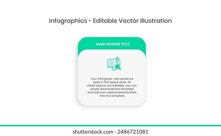 Infographics Design Template - Graph, Pie chart, workflow layout, squire diagram, brochure, report, presentation, web design Editable Vector illustration