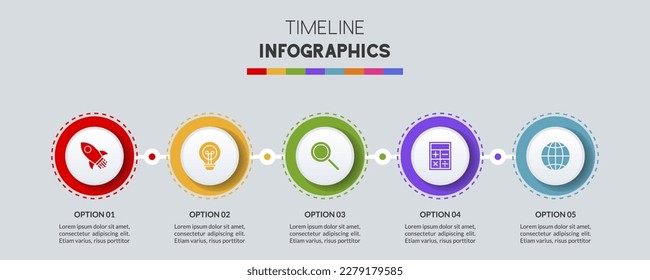 Infographics design template and icons with 6 options or 6 steps. use as workflow process diagram,business data  presentation, timeline layout, milestone, banner, brochure, flow chart