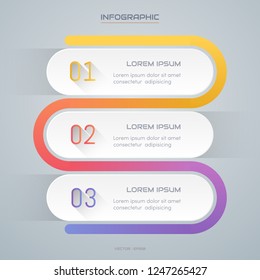 Infographics design template with icons, process diagram, vector eps10 illustration