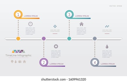 Infographics design template with icons, process diagram, vector eps10 illustration