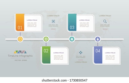 Infographics design template with icons, process diagram, vector eps10 illustration