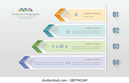 Infographics design template with icons, process diagram, vector eps10 illustration