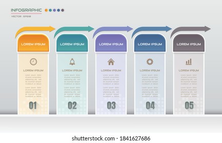 Infographics design template with icons, process diagram, vector eps10 illustration