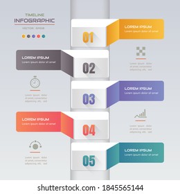 Infographics design template with icons, process diagram, vector eps10 illustration