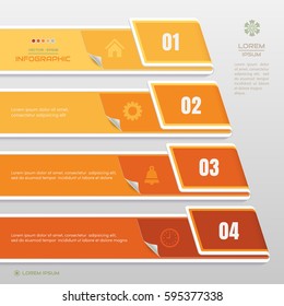 Infographics design template with icons, process diagram, Vector eps10 illustration