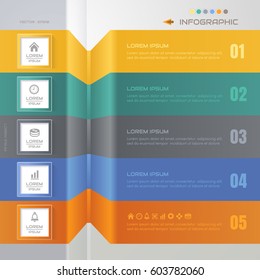 Infographics design template with icons, process diagram, vector eps10 illustration