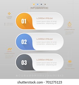 Infographics design template with icons, process diagram, vector eps10 illustration
