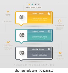 Infographics design template with icons, process diagram, vector eps10 illustration