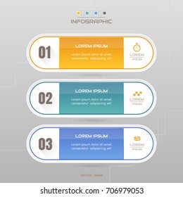 Infographics design template with icons, process diagram, vector eps10 illustration