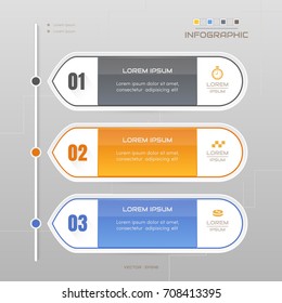 Infographics design template with icons, process diagram, vector eps10 illustration