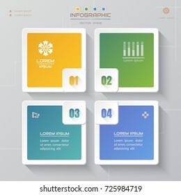 Infographics design template with icons, process diagram, vector eps10 illustration