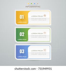 Infographics design template with icons, process diagram, vector eps10 illustration