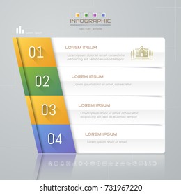 Infographics design template with icons, process diagram, vector eps10 illustration