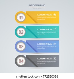 Infographics design template with icons, process diagram, vector eps10 illustration