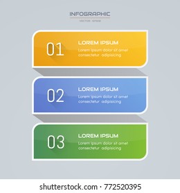 Infographics design template with icons, process diagram, vector eps10 illustration