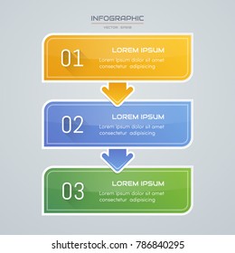 Infographics design template with icons, process diagram, vector eps10 illustration