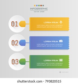 Infographics design template with icons, process diagram, vector eps10 illustration