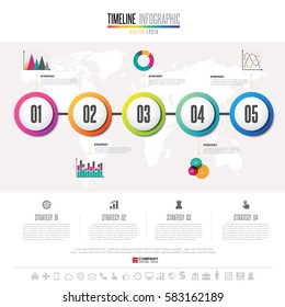Infographics design template with icons set ,Vector eps10