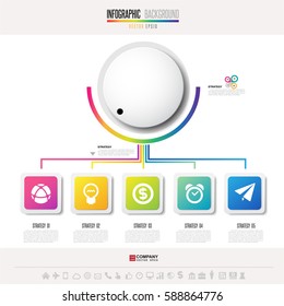 Infographics design template with icons set , Vector eps10