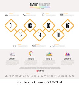 Infographics design template with icons set , Vector eps10