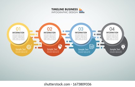 Infographics design template and marketing icons can be used for workflow layout, diagram, annual report, web design. Business concept with 4 options, steps or processes.