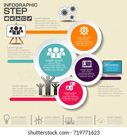 Infographics design template with options, process diagram, vector eps10 illustration