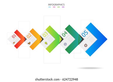 Infographics design template .used for business chart , workflow layout , diagram , annual report and web design .vector eps10