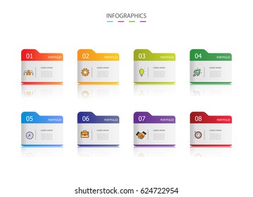 Infographics design template .used for business chart , workflow layout , diagram , annual report and web design .vector eps10