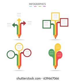 Infographics design template .used for business chart , workflow layout , diagram , annual report and web design .vector eps10