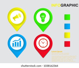 Infographics design template,3D Business concept with 4 steps or options, can be used for workflow layout, diagram, annual report, web design.Creative banner,label vector