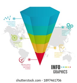 Infographics design vector and business icons with 5 options for presentation and web site	