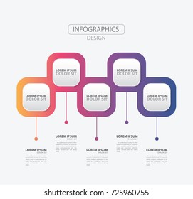 Infographics design vector and business icon.Vector timeline infographic template.