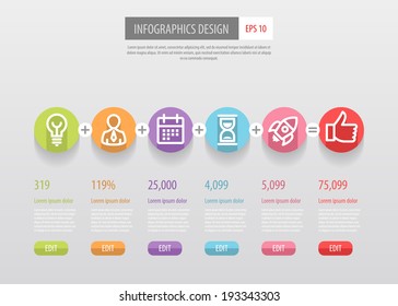 Infographics design. Vector eps 10.