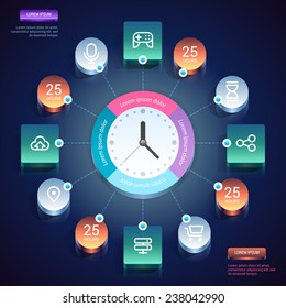 Infographics design. Vector eps 10.