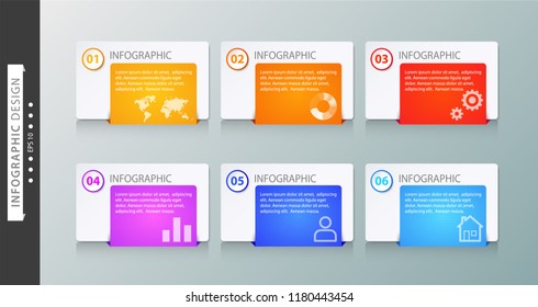 Infographics design vector and icons can be used for workflow layout, diagram, annual report, web design and business concept.