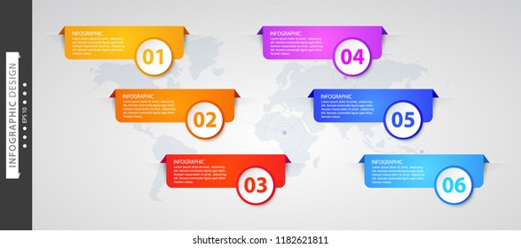Infographics design vector and icons can be used for workflow layout, diagram, annual report, web design and business concept.