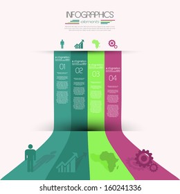 Infographics design. Vector illustration. Can be used for workflow layout, diagram, number options, web design.