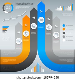 Infographics design. Vector illustration eps 10.