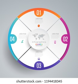 Infographics design vector and marketing icons can be used for workflow layout, diagram, annual report, web design. Business concept with 4 options, steps or processes.