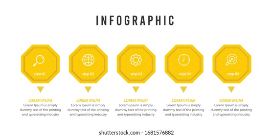 Infographics design vector and marketing icons can be used for workflow layout, diagram, annual report, web design.