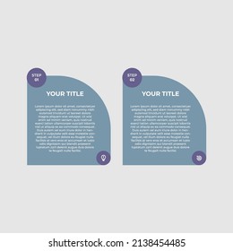 infographics design vector and marketing icons can be used for workflow layout, diagram, annual report, web design. Business concept with 2 options, steps or processes.