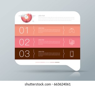 Infographics design vector and marketing icons can be used for workflow layout, diagram, annual report, web design. Business concept with 3 options, steps or processes.