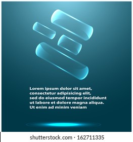 infographics design vector on blue background