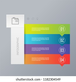Infographics design. Vector timeline infographic template.