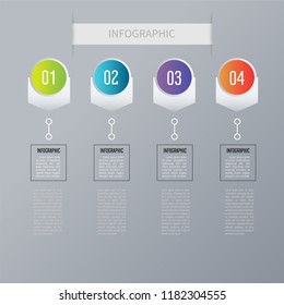 Infographics design. Vector timeline infographic template.