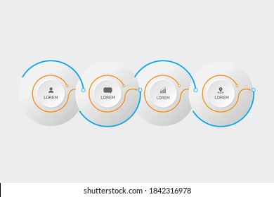 infographics design work flow illustration
