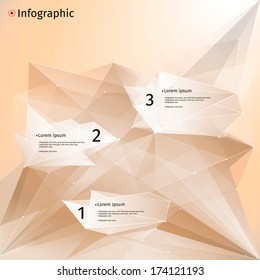 infographics designe with abstract background, vector