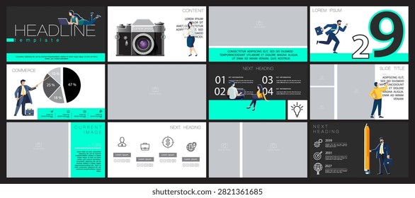 Infographics. Development of camera technologies. Businessman plans business presentation, success, Design template elements, background, clip art, set. A team of people creates a business, teamwork
coworking, flyer, magazine achievement, clip art, infographic, booklet, office, work, infographic, SEO, headline, computer, 
