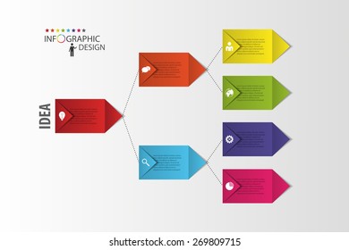 Infographics. Diagram. Process chart module. Vector